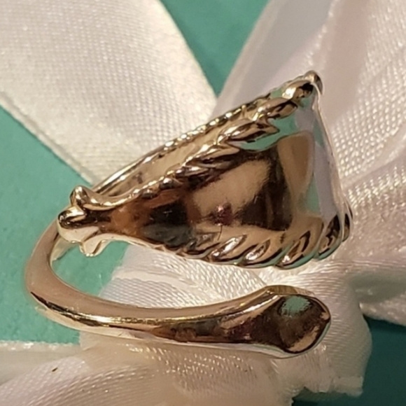1895 Tiffany & Co. Sterling Silver Scallop  Feather Edge Luxury Spoon-ring #25 - Picture 3 of 16